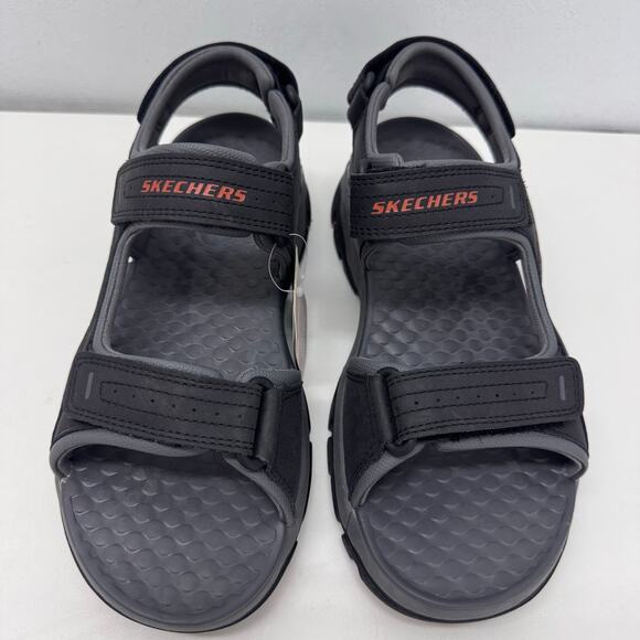 NEW Skechers Tresmen Garo Sandals Relaxed Fit Mens 7 Black Comfort Casual Summer main image 5